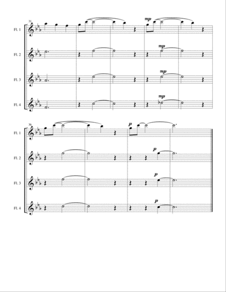 Homage Homage Woodwind Quartet scores gallery preview page 4