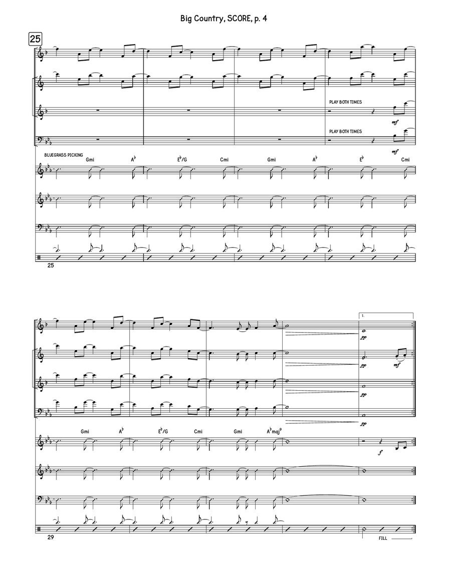 Big Country Jazz Ensemble scores gallery preview page 4