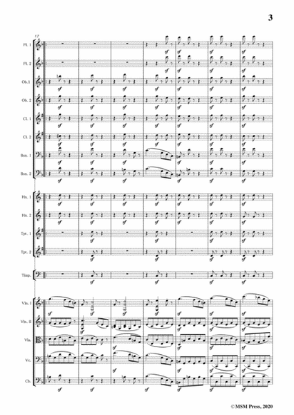 Beethoven-Symphony No.8,Op.93,Movement III,for Orchestra