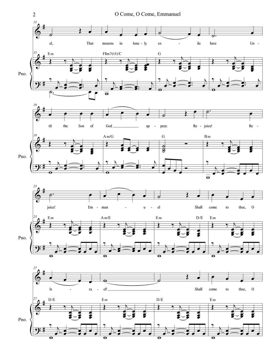 O Come, O Come, Emmanuel (with 