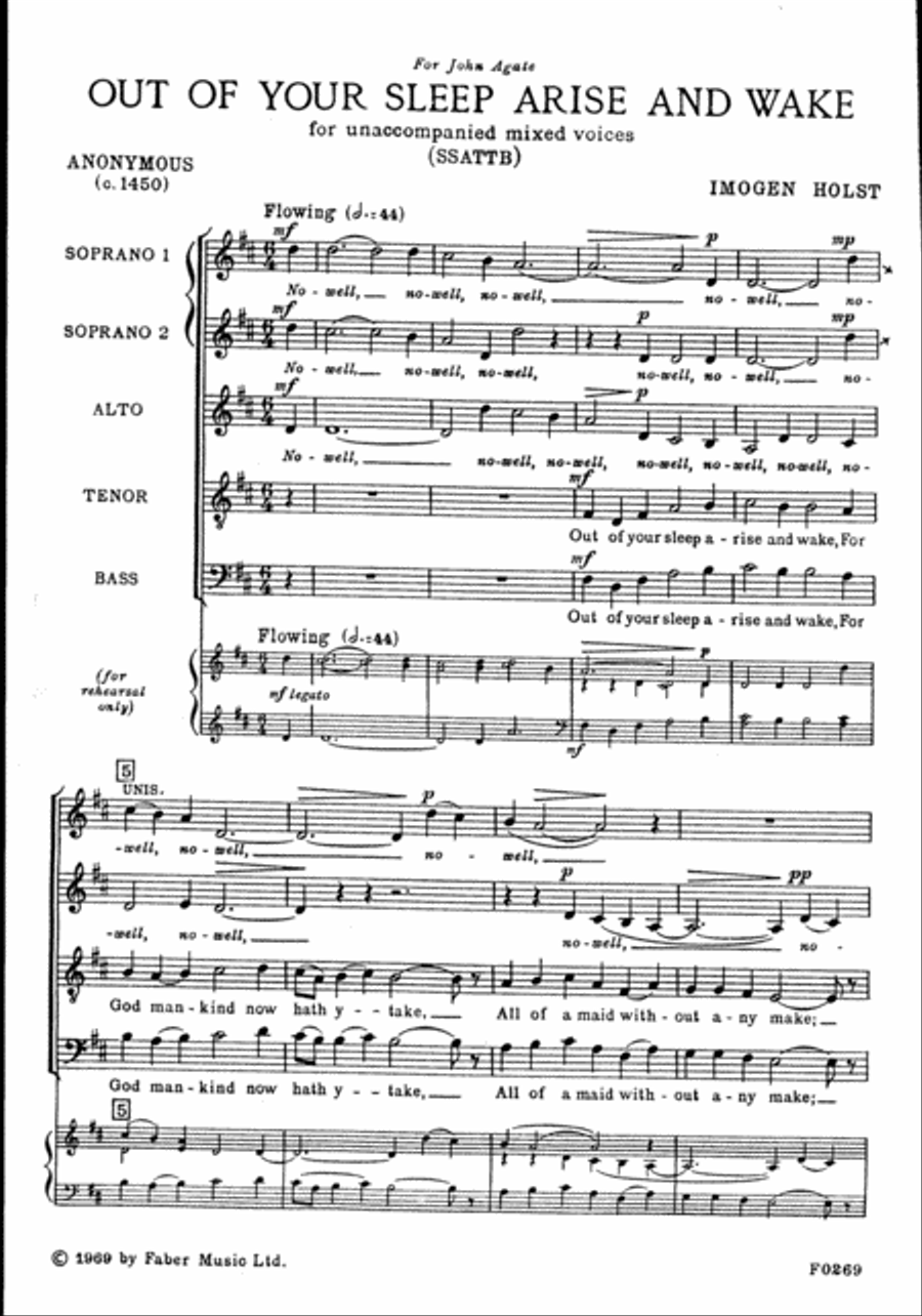 Out of Your Sleep Arise 4-Part scores gallery preview page 2