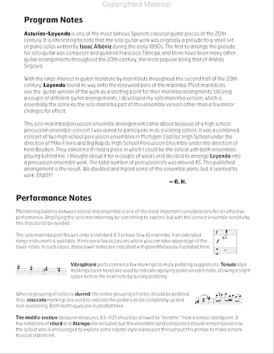 Leyenda Percussion Ensemble scores gallery preview page 3
