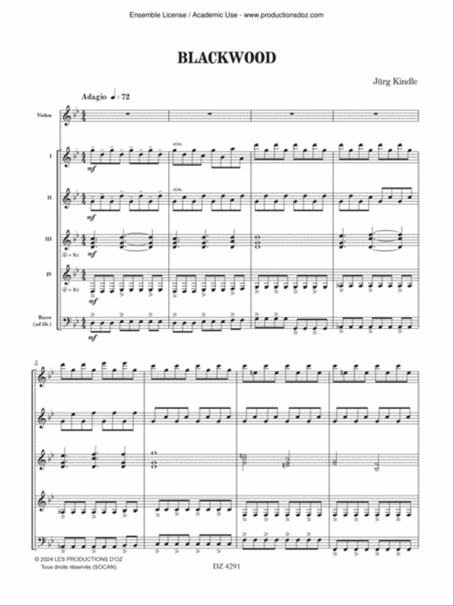 Blackwood Guitar Ensemble scores gallery preview page 3