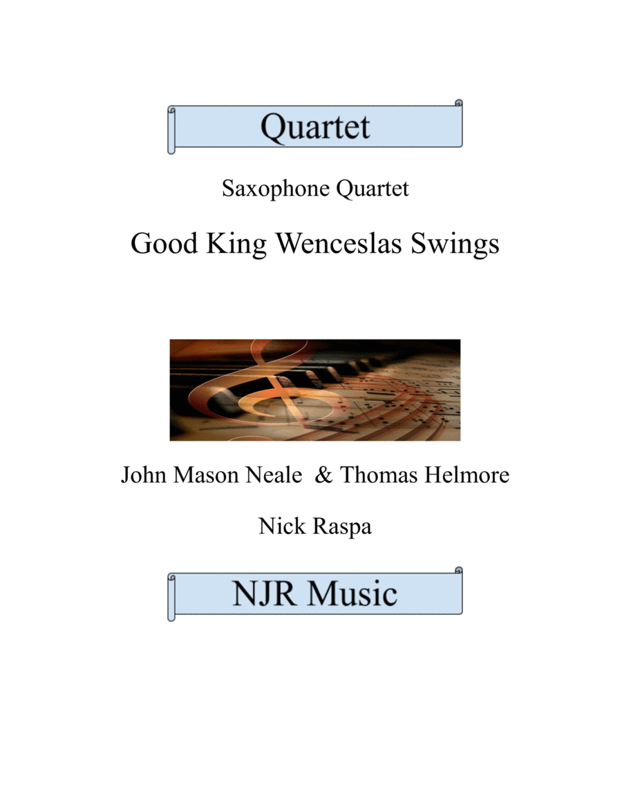 Good King Wenceslas Swings - Easy Sax Quartet (AATB) image number null
