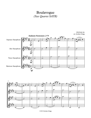 Boulavogue (Sax Quartet SATB)