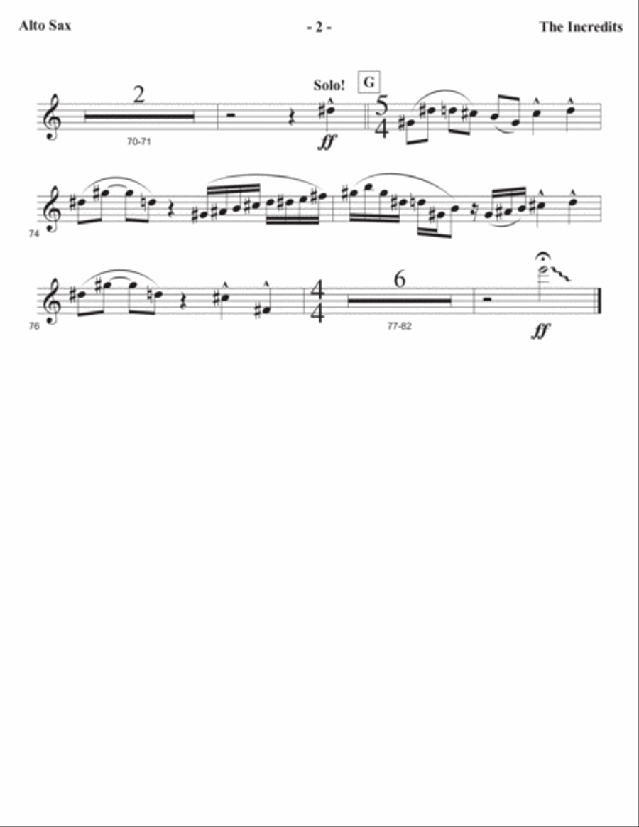 The Incredits The Incredits Full Orchestra scores gallery preview page 2