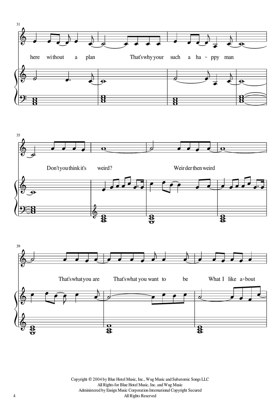 Weird Piano scores gallery preview page 4