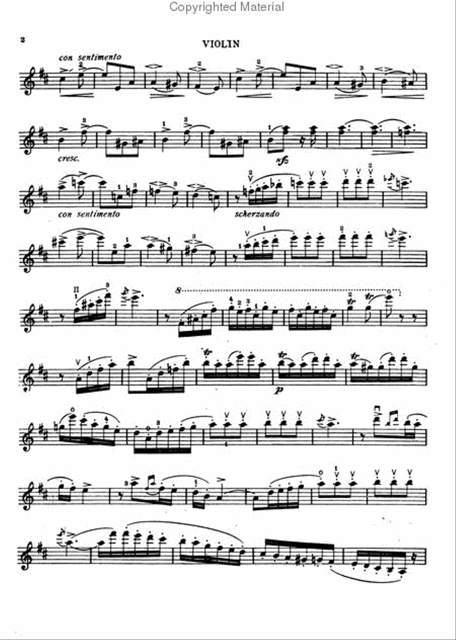 Dancing Doll Violin Solo scores gallery preview page 3
