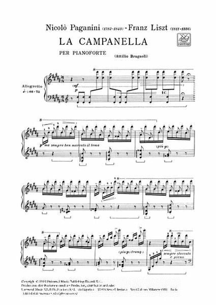 Grandi Studi Da Paganini: La Campanella