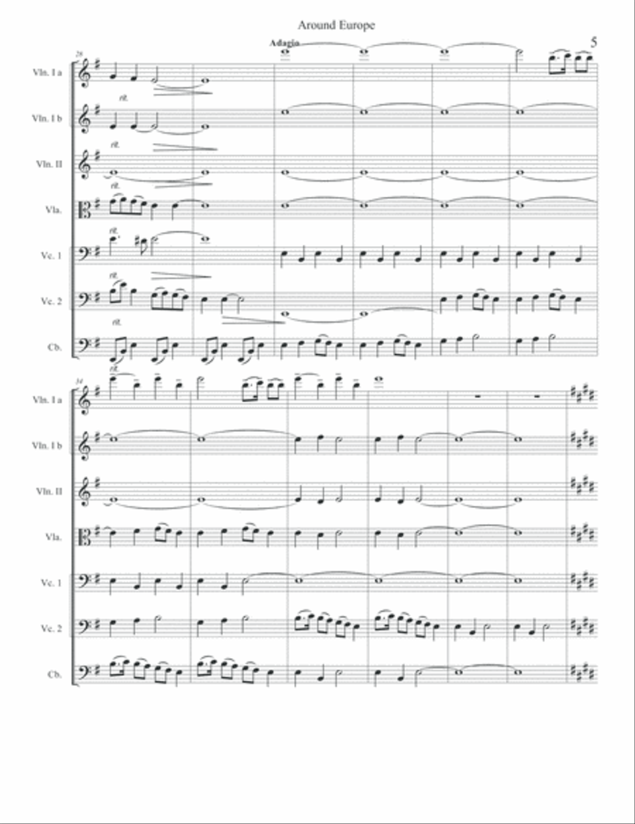 Around Europe String Orchestra scores gallery preview page 6