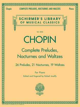 Book cover for Complete Preludes, Nocturnes & Waltzes