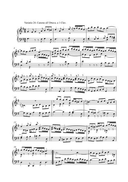 BWV 988  Goldberg Variations 24