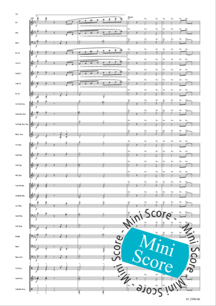 Greased Lightning Concert Band scores gallery preview page 30