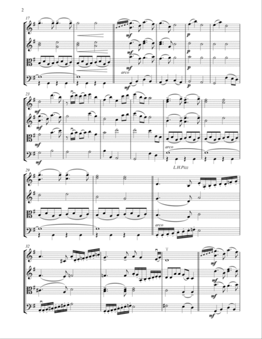 Good Night String Quartet scores gallery preview page 2
