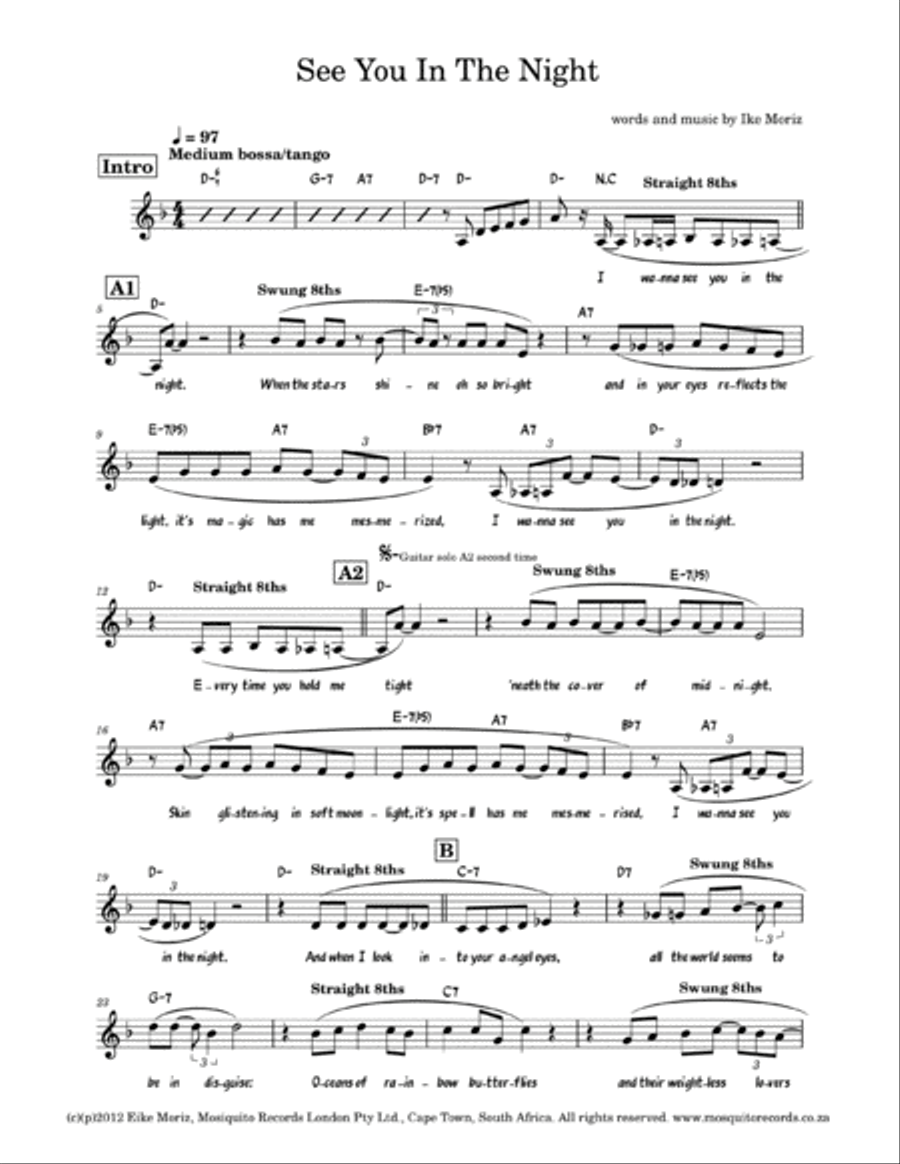 See You In The Night Piano scores gallery preview page 2