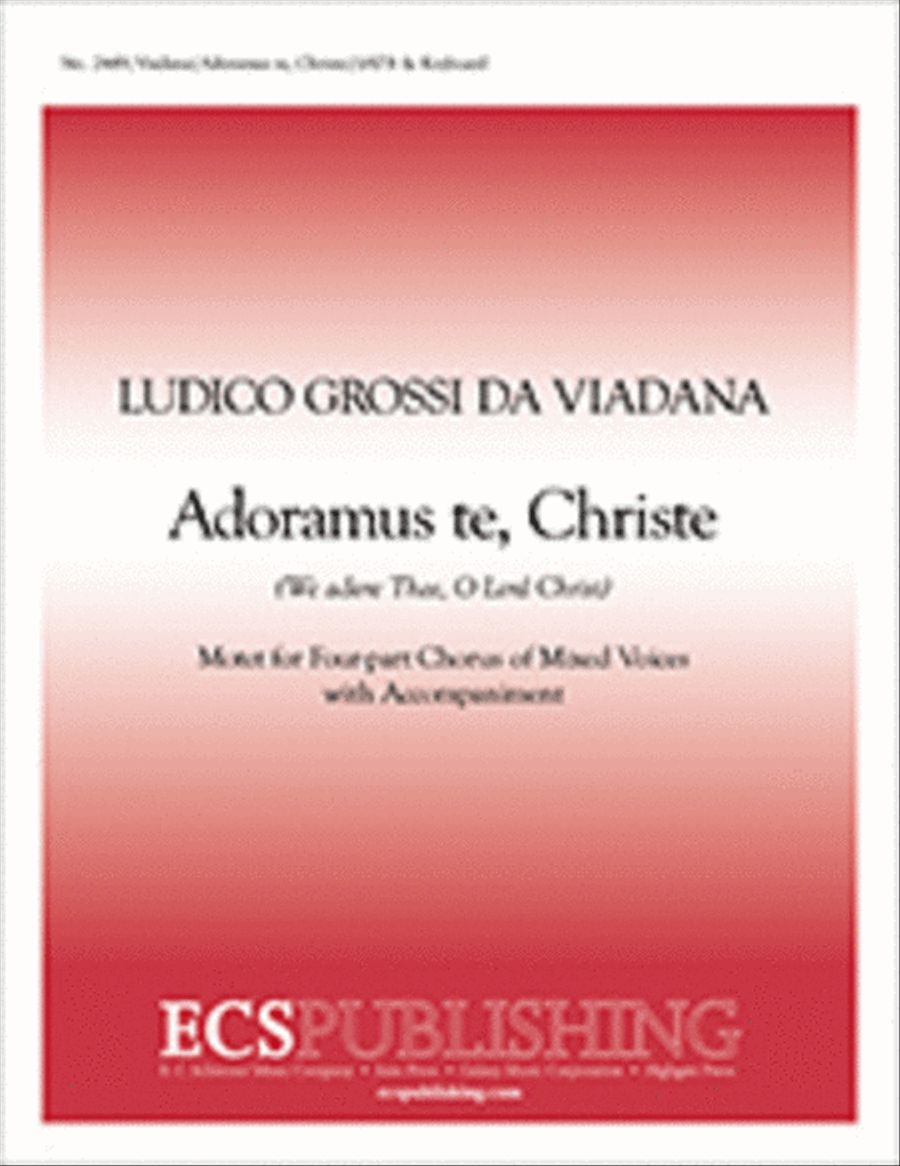Adoramus te, Christe (We adore thee, O Lord Christ) 4-Part scores gallery preview page 1