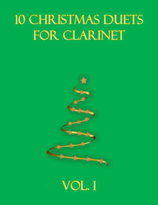 Book cover for 10 Christmas Duets for clarinet (Vol. 1)
