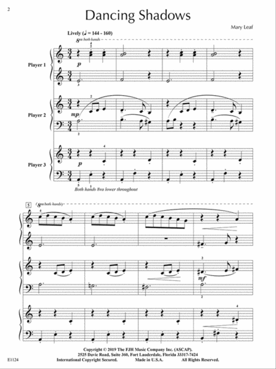 Dancing Shadows Small Ensemble scores gallery preview page 2