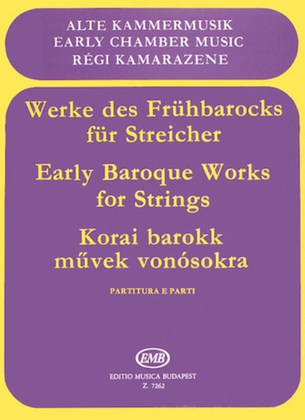 Book cover for Early Baroque Works for Strings