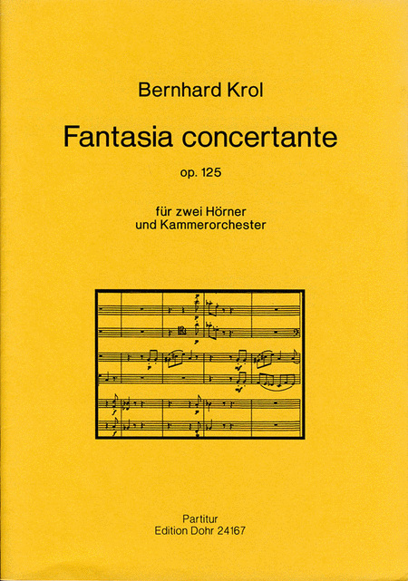 Fantasia concertante für zwei Hörner und Kammerorchester op. 125 (1992)