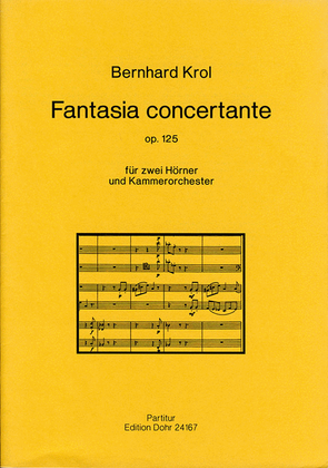 Book cover for Fantasia concertante für zwei Hörner und Kammerorchester op. 125 (1992)