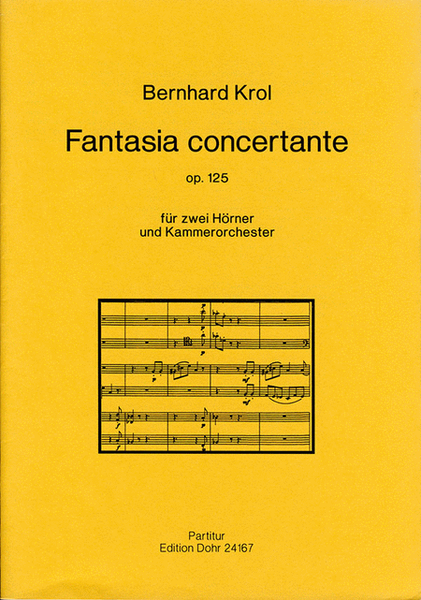 Fantasia concertante für zwei Hörner und Kammerorchester op. 125 (1992)