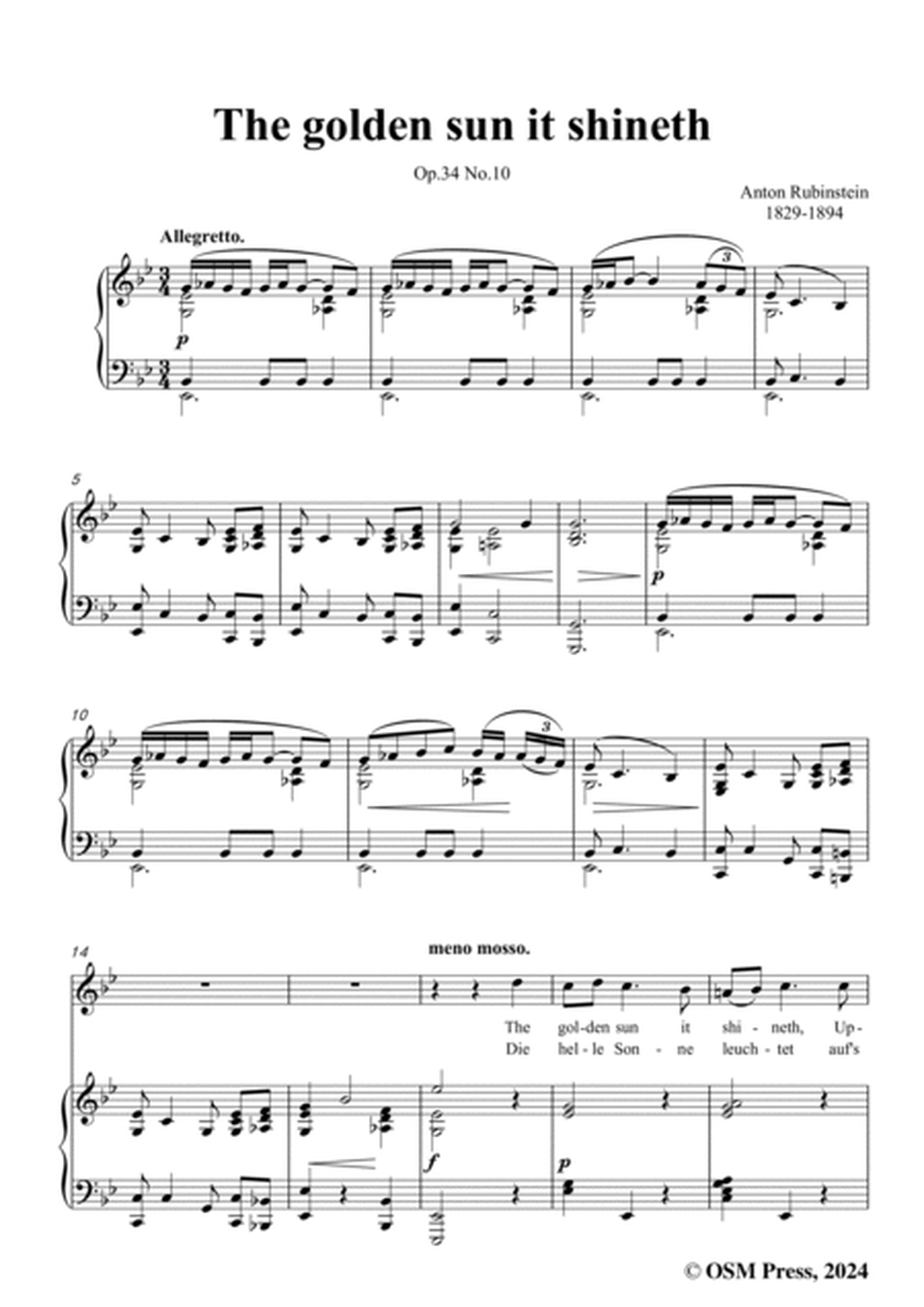 A. Rubinstein-Die helle Sonne leuchtet(The golden sun it shineth),Op.34 No.10,in g minor