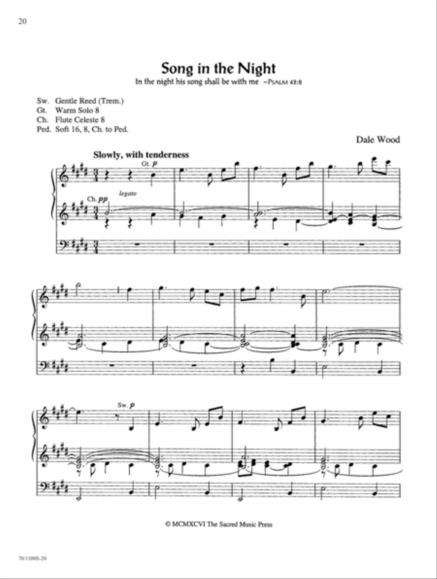 Wood Works on Original Themes Organ Solo scores gallery preview page 16