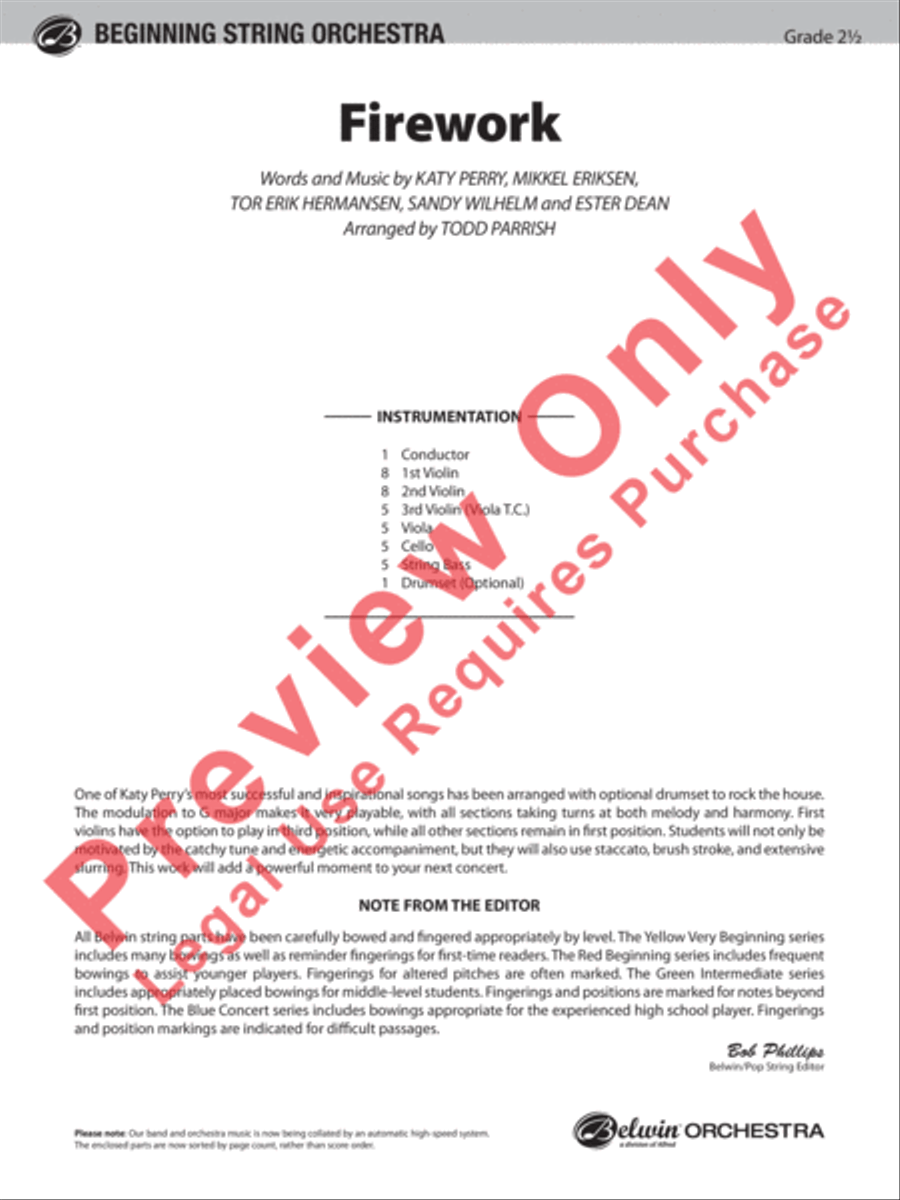Firework String Orchestra scores gallery preview page 2
