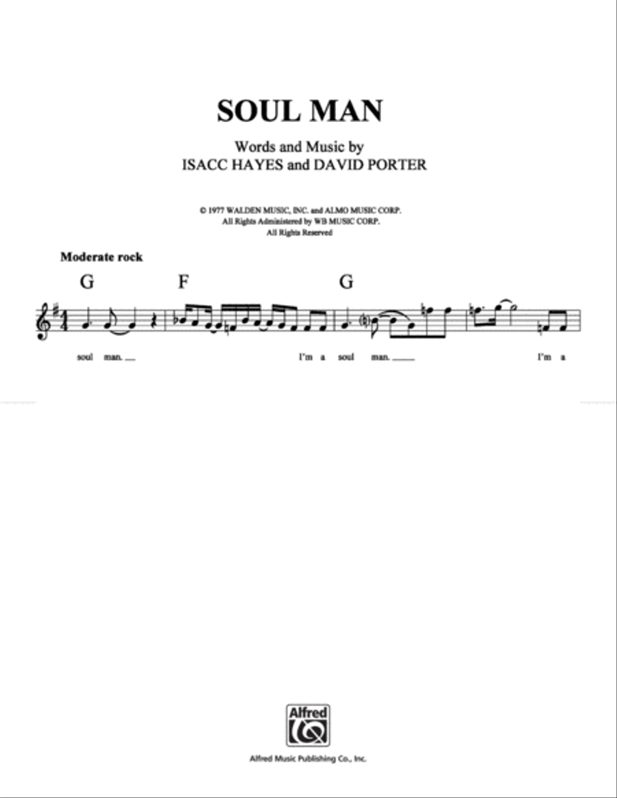 Soul Man Soul Man School and Community scores gallery preview page 1