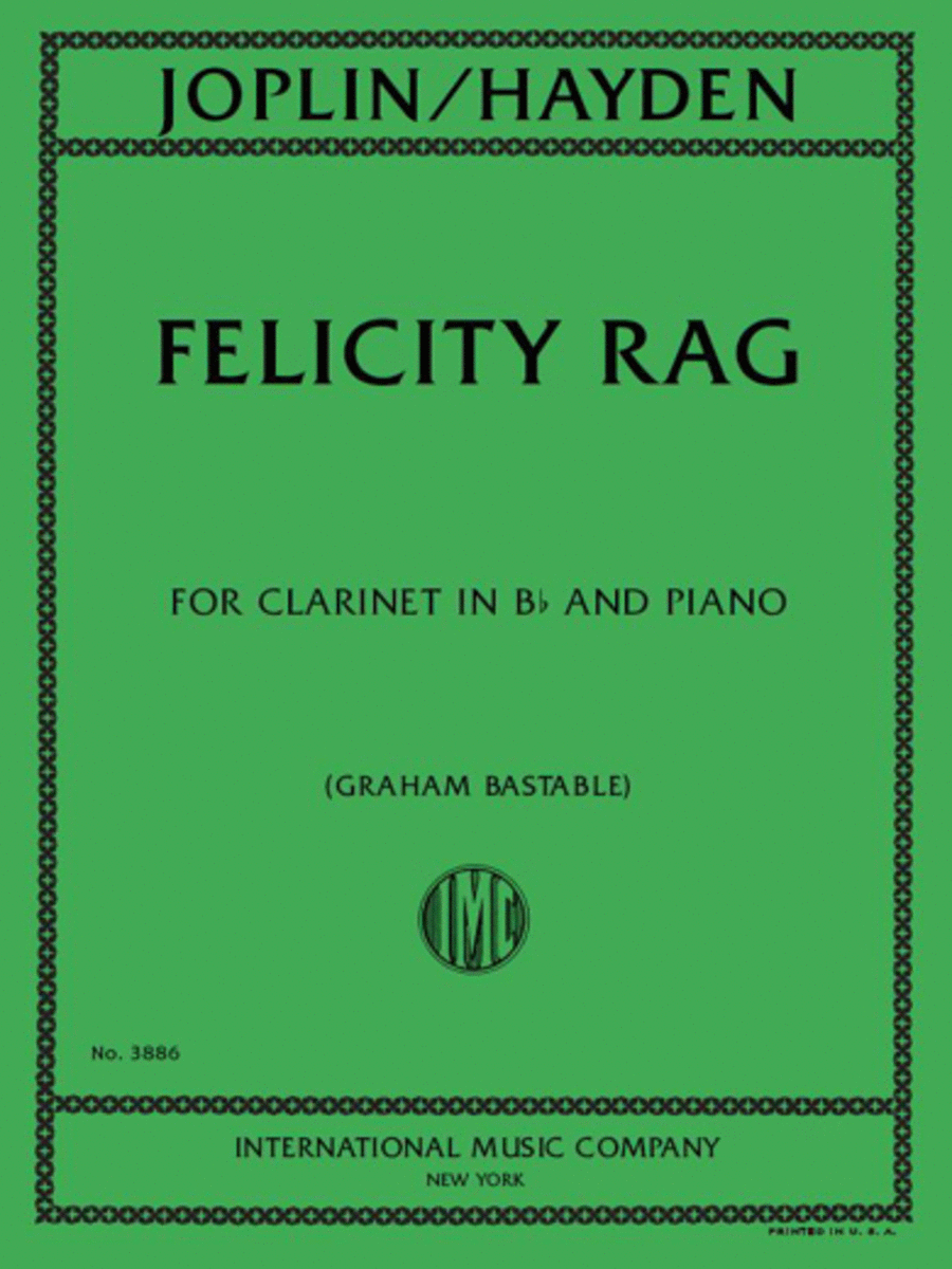 Felicity Rag for Clarinet and Piano