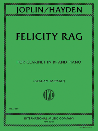Book cover for Felicity Rag for Clarinet and Piano