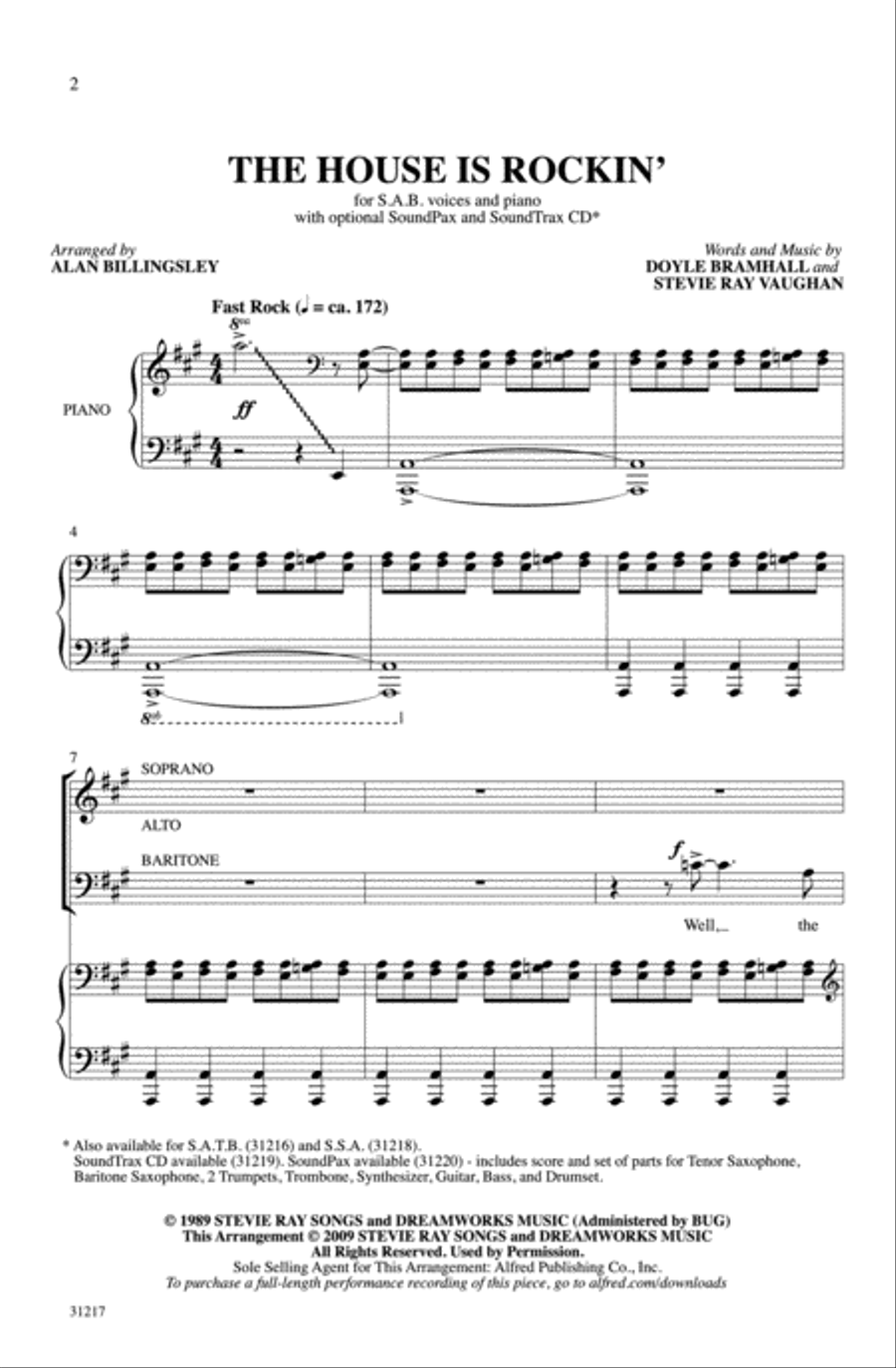The House Is Rockin' 3-Part scores gallery preview page 2