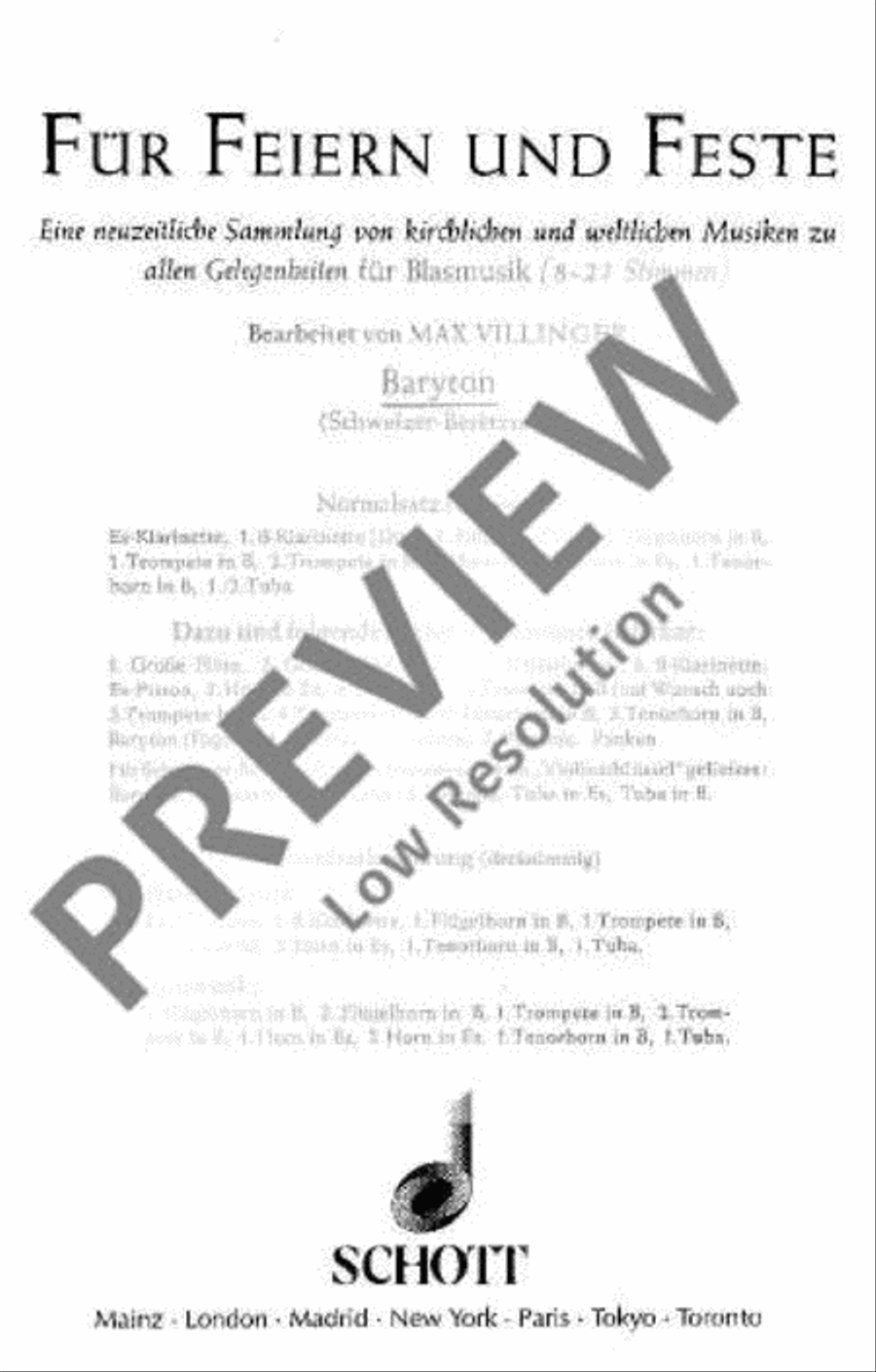 Für Feiern und Feste Für Feiern und Feste Baritone Horn scores gallery preview page 2