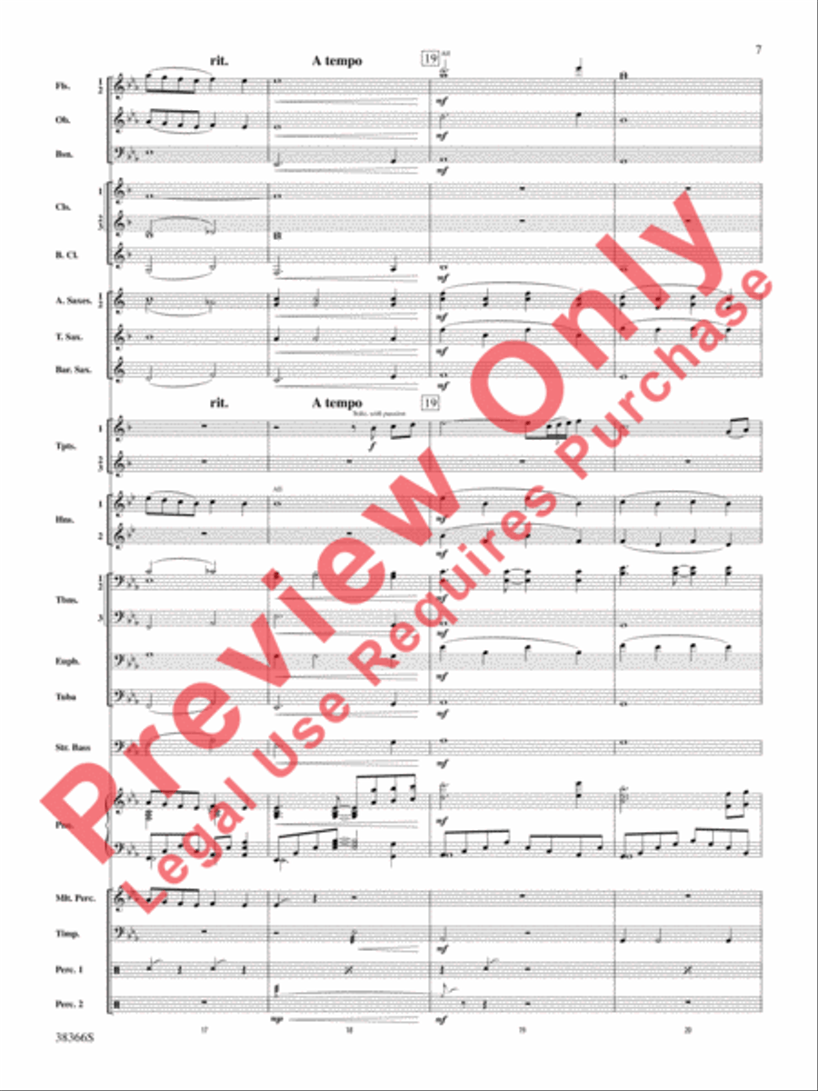 October Farewell October Farewell Concert Band scores gallery preview page 8
