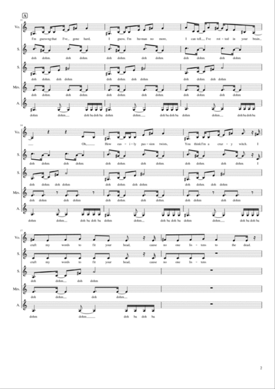 Monster A Cappella scores gallery preview page 2