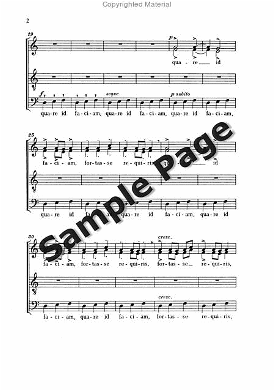 Odi et Amo 4-Part scores gallery preview page 3