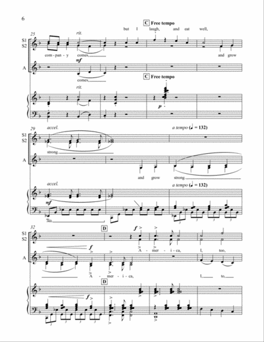 I, Too, Sing America Children's Choir scores gallery preview page 6