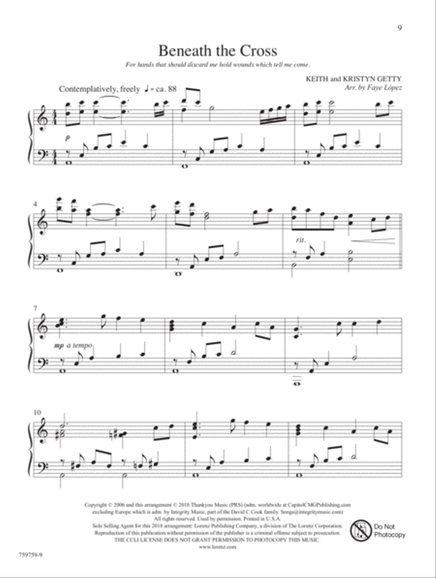 Behold the Lamb of God! Piano Solo scores gallery preview page 4
