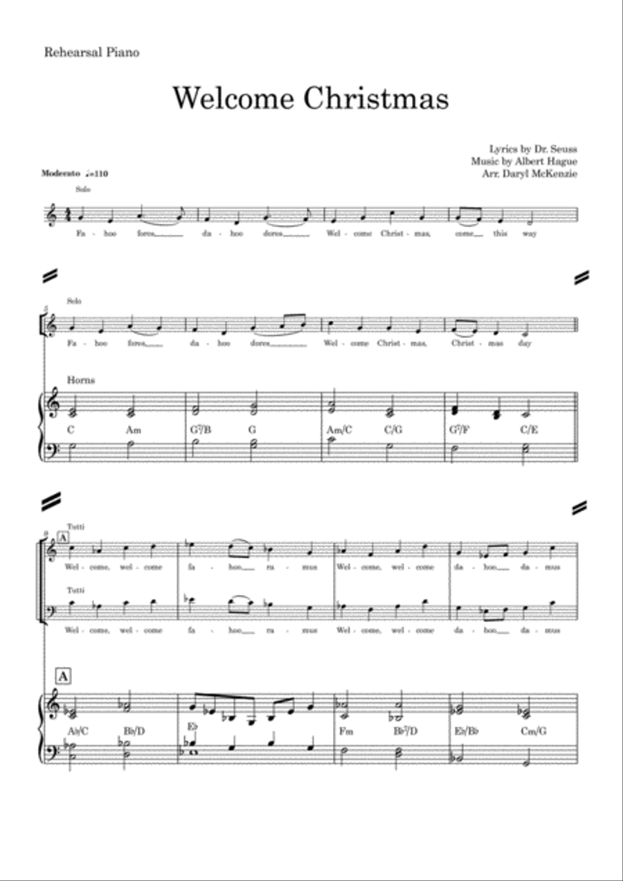 Welcome Christmas 4-Part scores gallery preview page 3