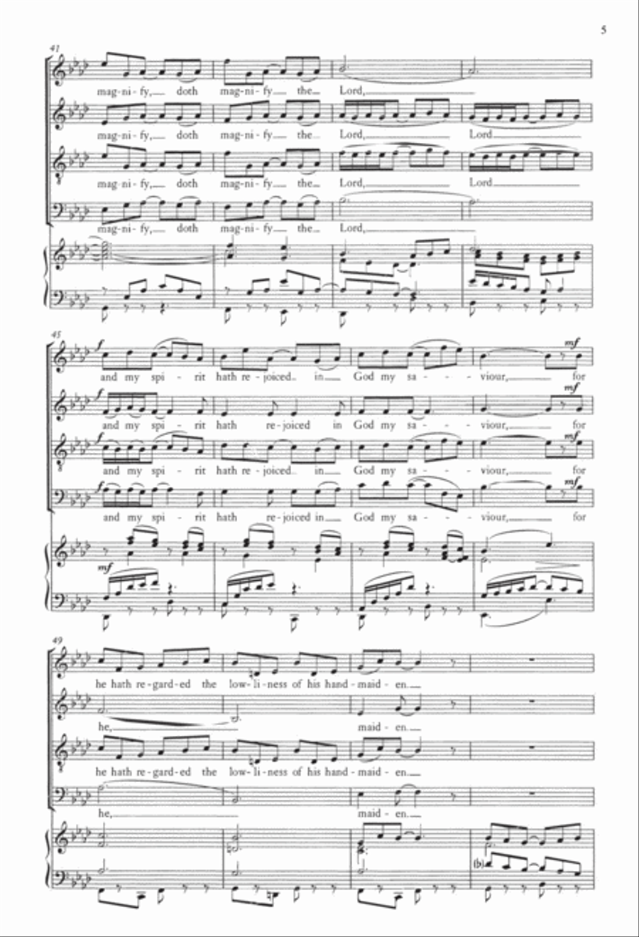 Magnificat from The Marlborough Canticles Divisi scores gallery preview page 5