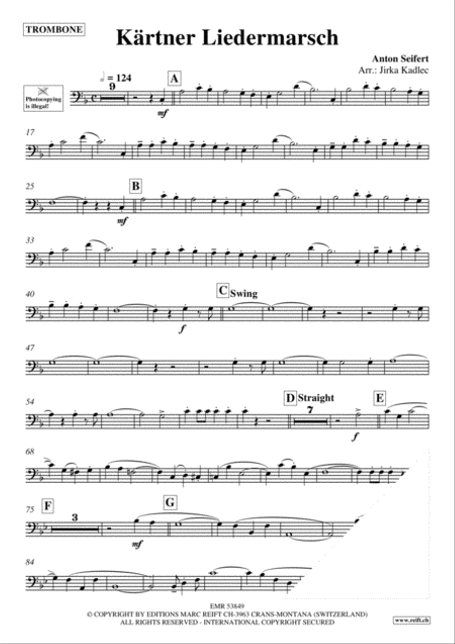Karntner Liedermarsch Karntner Liedermarsch Piano Accompaniment scores gallery preview page 3