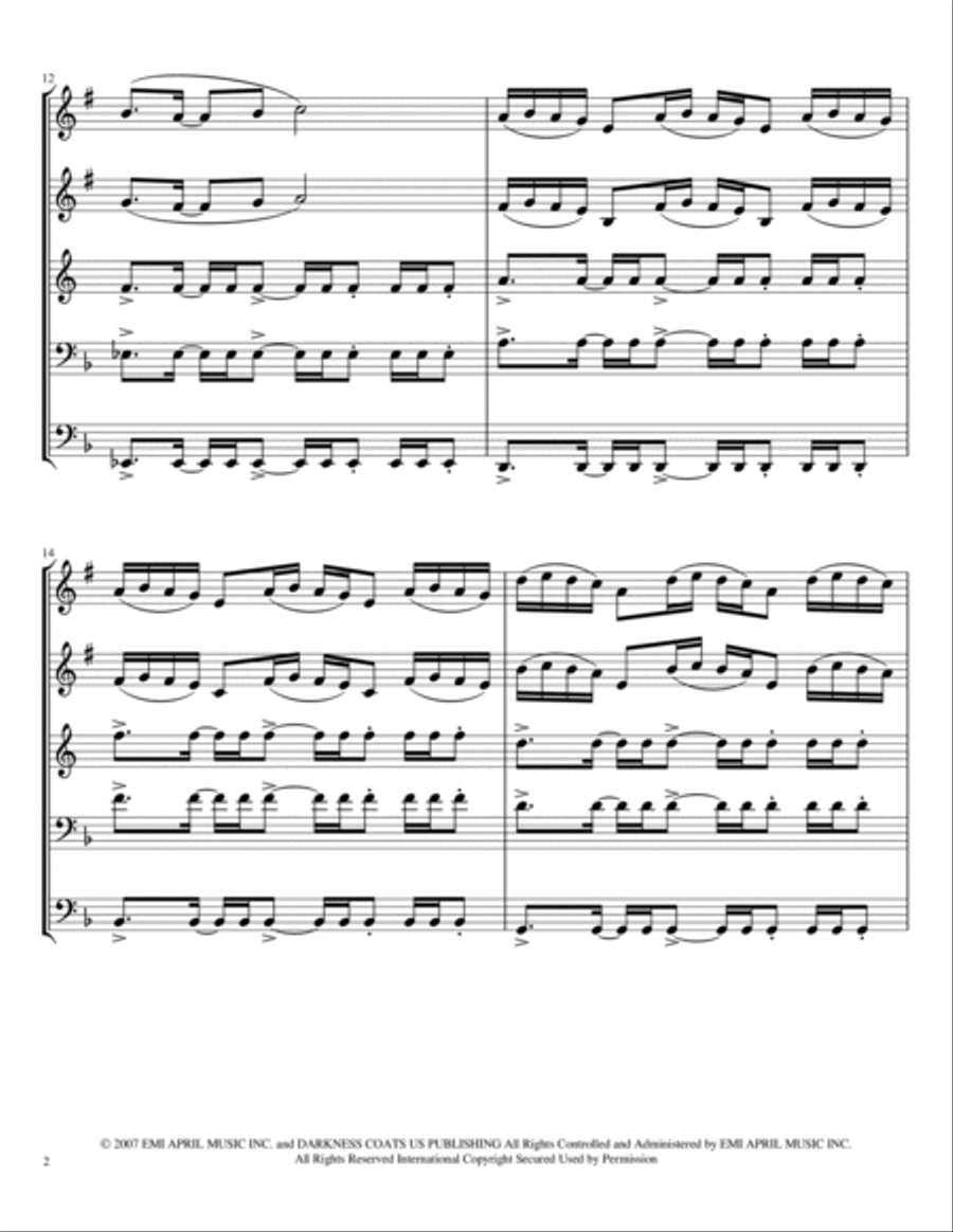 Afterlife Afterlife Brass Ensemble scores gallery preview page 2