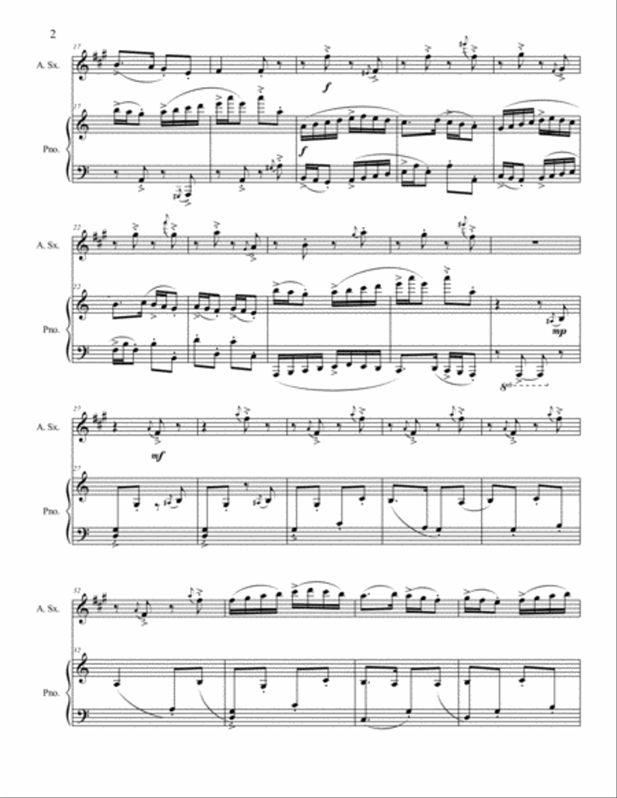 Hellenic Dances (alto sax version) Alto Saxophone scores gallery preview page 5