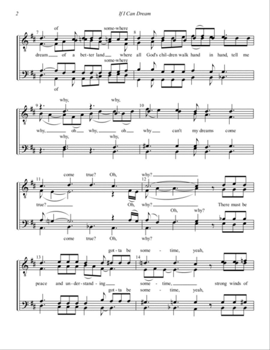 If I Can Dream TTBB scores gallery preview page 2