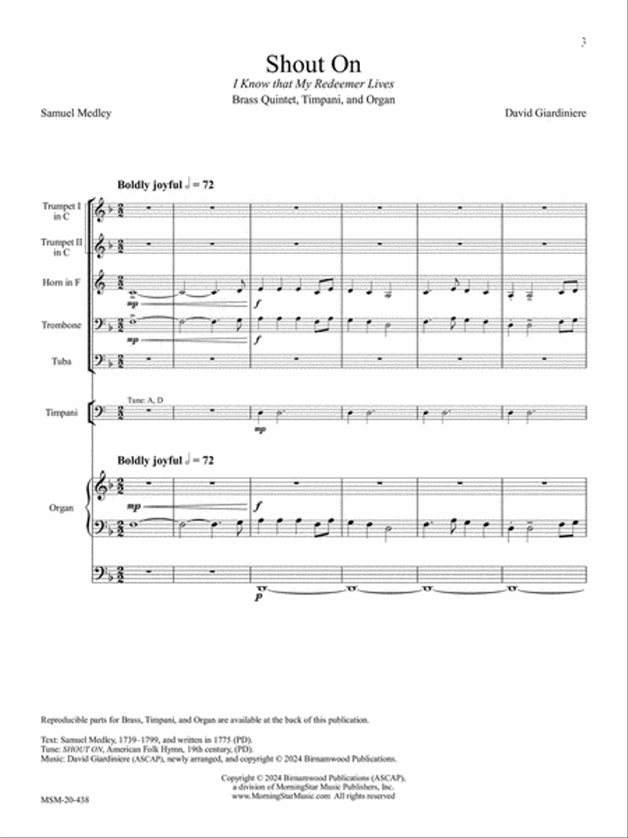 Shout On Horn scores gallery preview page 5