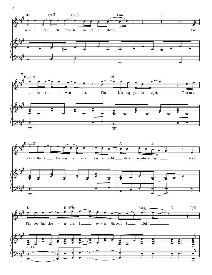Can't Fight This Feeling Piano, Vocal scores gallery preview page 2