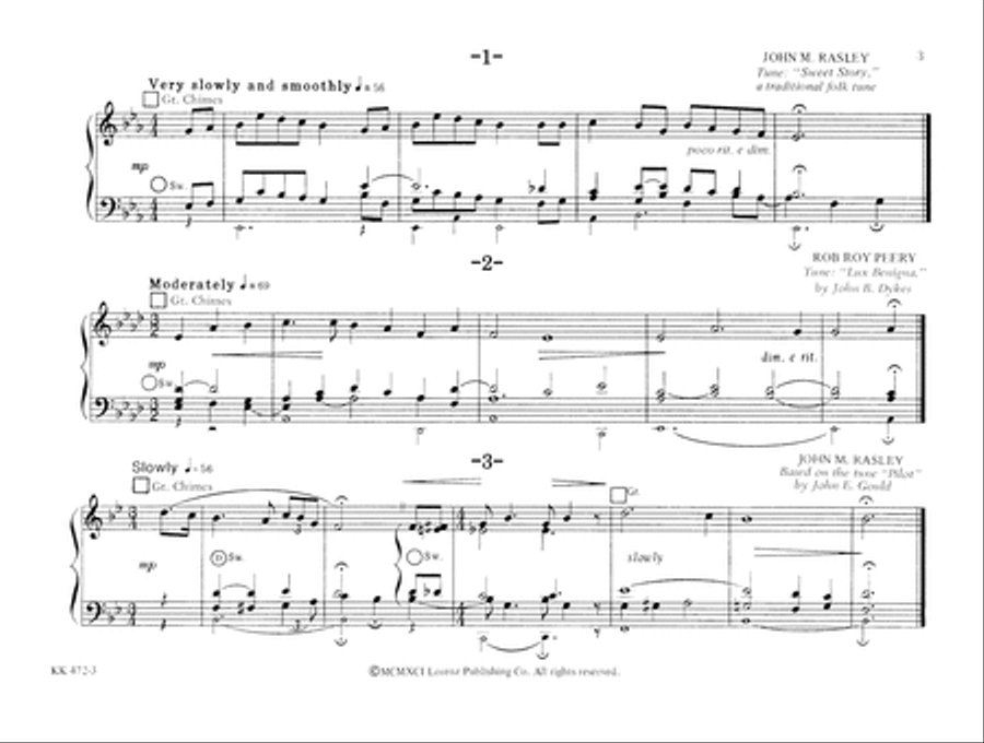 Chime Interludes Organ scores gallery preview page 3