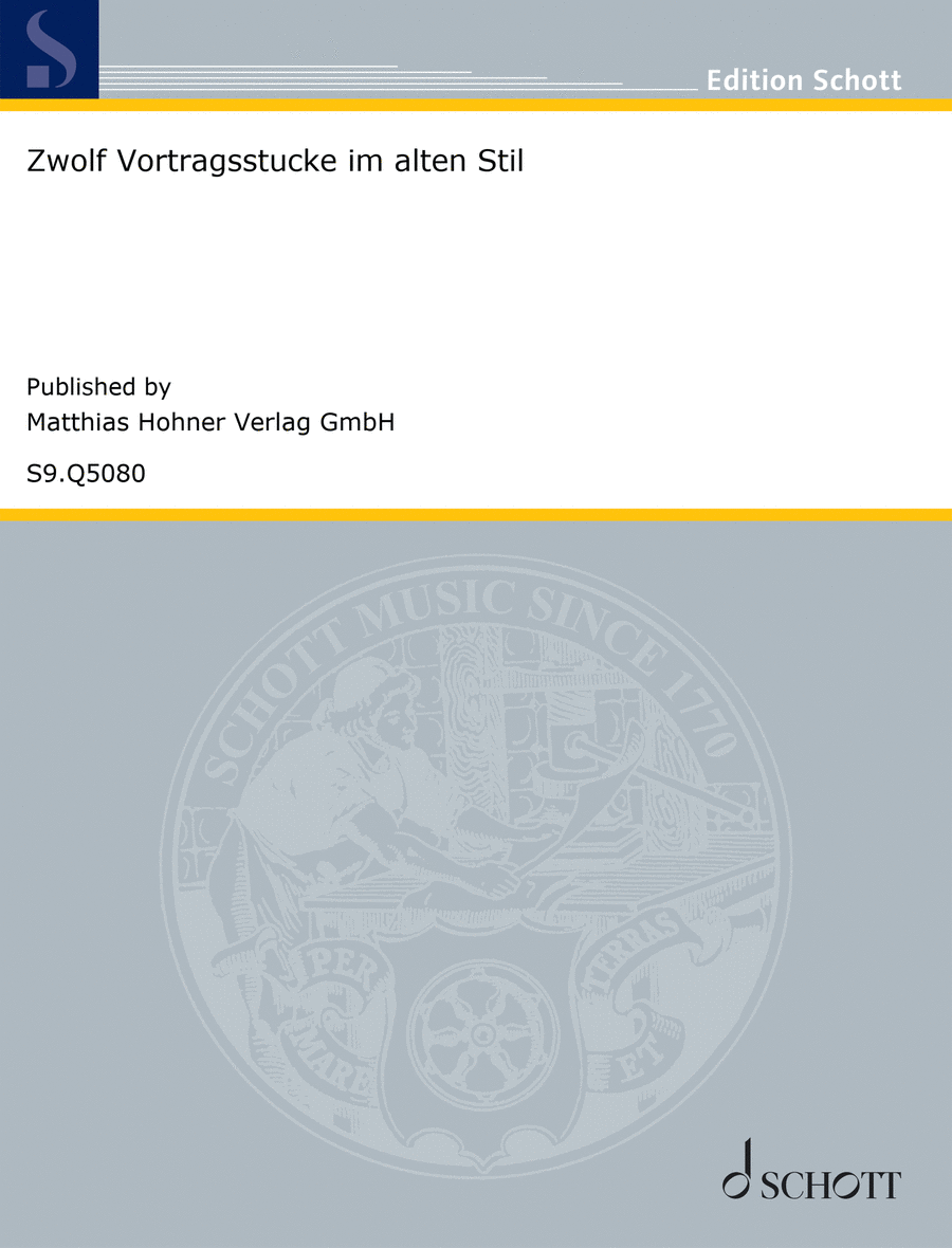 Zwölf Vortragsstücke im alten Stil Accordion scores gallery preview page 1
