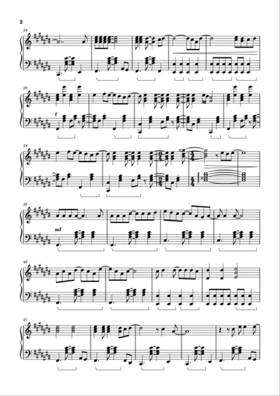 Wham Bam Shang-a-lang Piano Solo scores gallery preview page 2